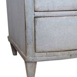 Orignal Painted Chest Of Drawers Louis Seize Style Made In Greenish Patinated Color From 1790s