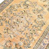 5x8 Mustard & Yellow Bordered Vintage Rug, 160x255Cm