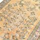 5x8 Mustard & Yellow Bordered Vintage Rug, 160x255Cm