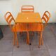 Ensemble table et chaises bistrot Tolix
