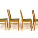 Set of 4 oak chairs, Sweden, 1960