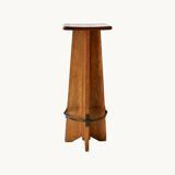 4 oak stools from France, 1950s.