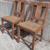 Set of 2 50s bistro chairs