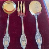 Solid silver mignardises cutlery set