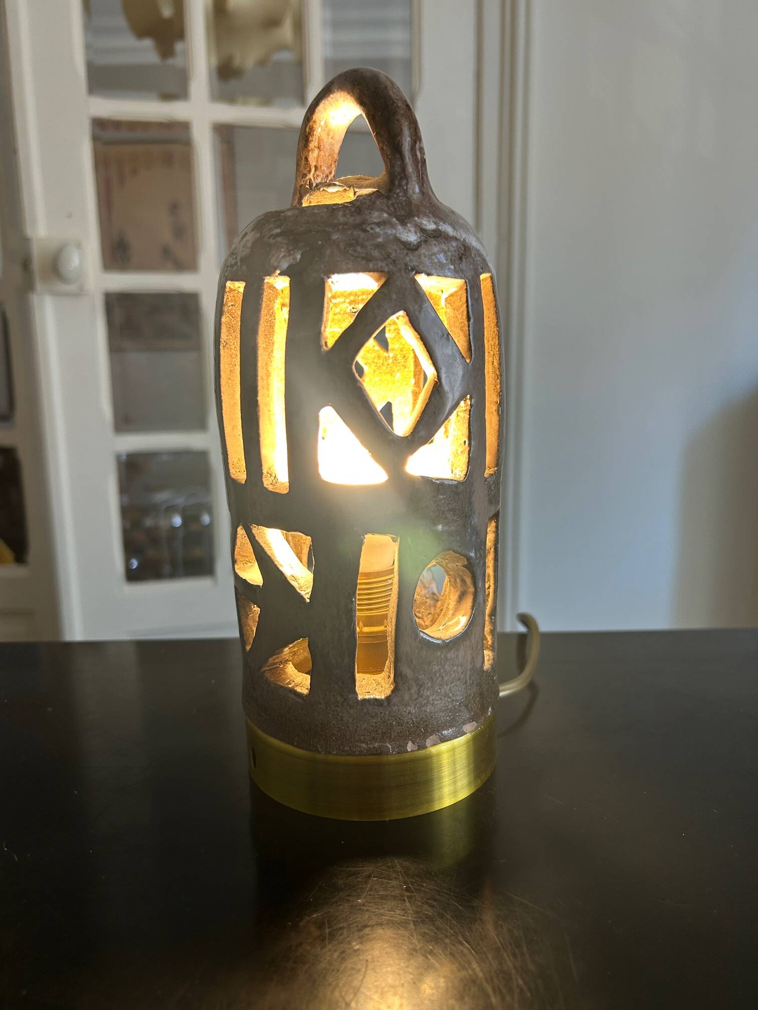 openwork ceramic lamp