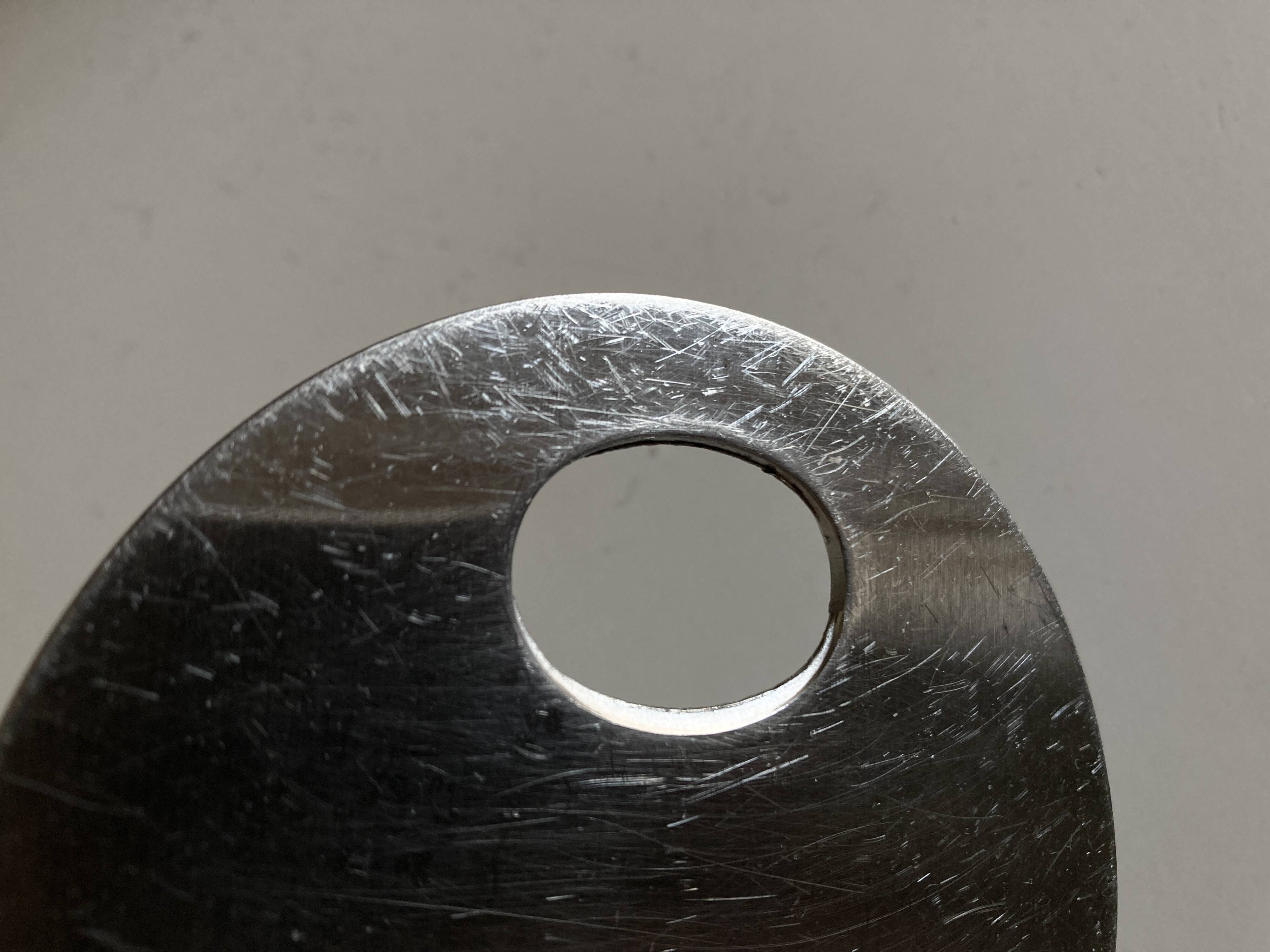 Space Age bottle opener 1970 in solid stainless steel