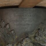 Guéridon en bronze et marbre, Psyché et Cupidon, Auguste Moreau (1834-1917)