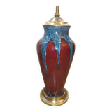 Lampe en Grès Verni Rouge, 1950s