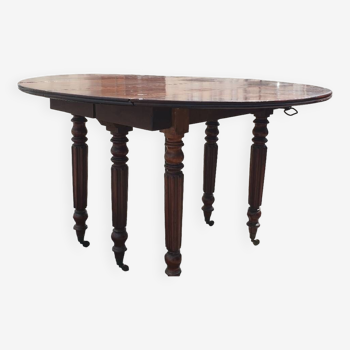 Table louis Philippe 6 pieds extensible