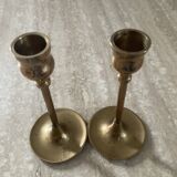 Pair of vintage brass candlesticks