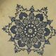 Set of 10 antique 6-sided flat plates – late 19th century earthenware, oriental light blue decor