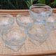 Set of 6 glass ice cream bowls or similar in Art Deco style in very good condition.