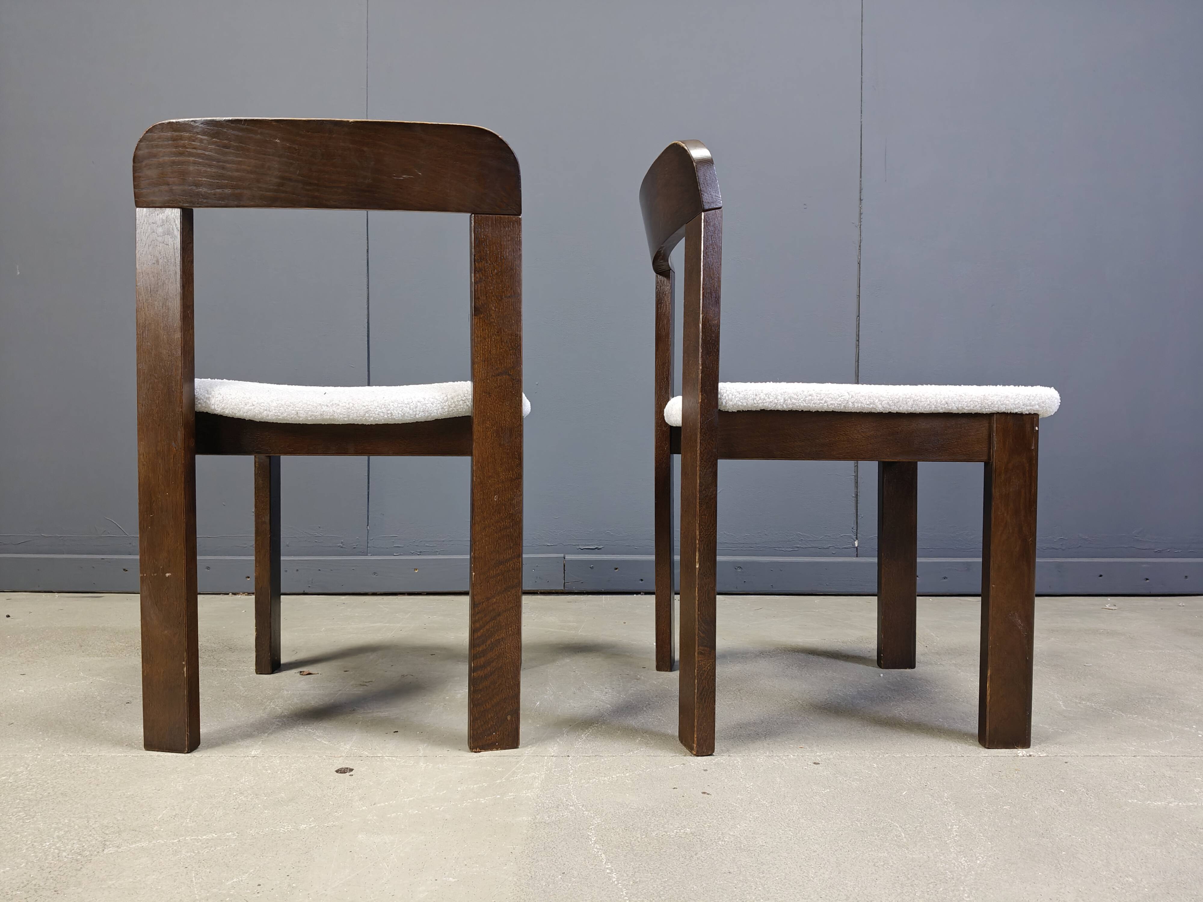 Vintage Brutalist Dining Chairs, Set of 6 - 1960s