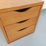 Vintage bedside cabinet or storage unit in solid wood from the 60s