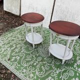 Pair of oval bedside tables