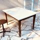 Vintage solid oak farm table