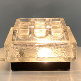 Vintage glass paved lamp 70's