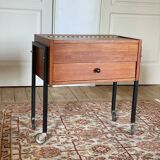 Secretary / Vintage Scandinavian side table on wheels