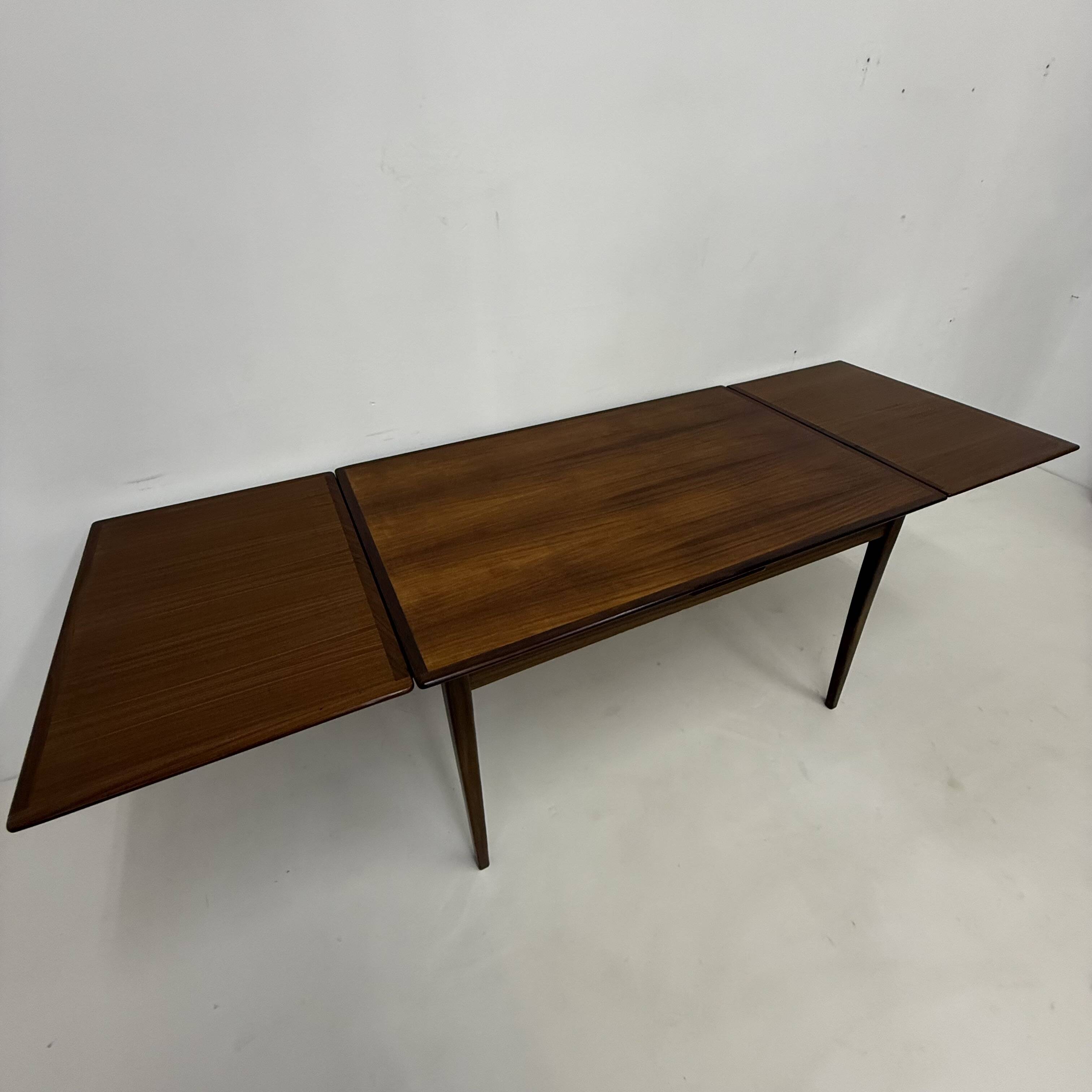 Vintage extendable wooden dining table , 1960's