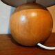 Lampe boule en bois