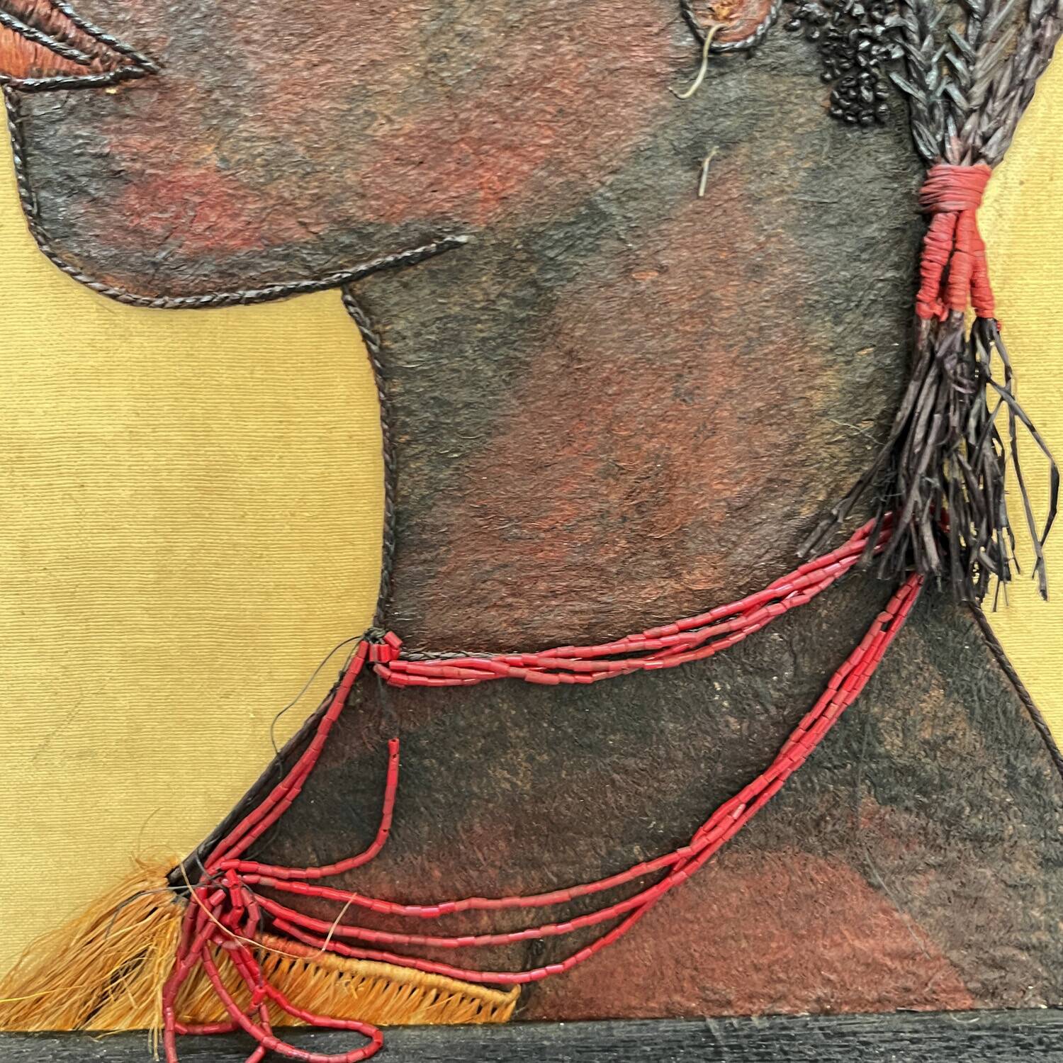 1950s painting "Mopende Woman"