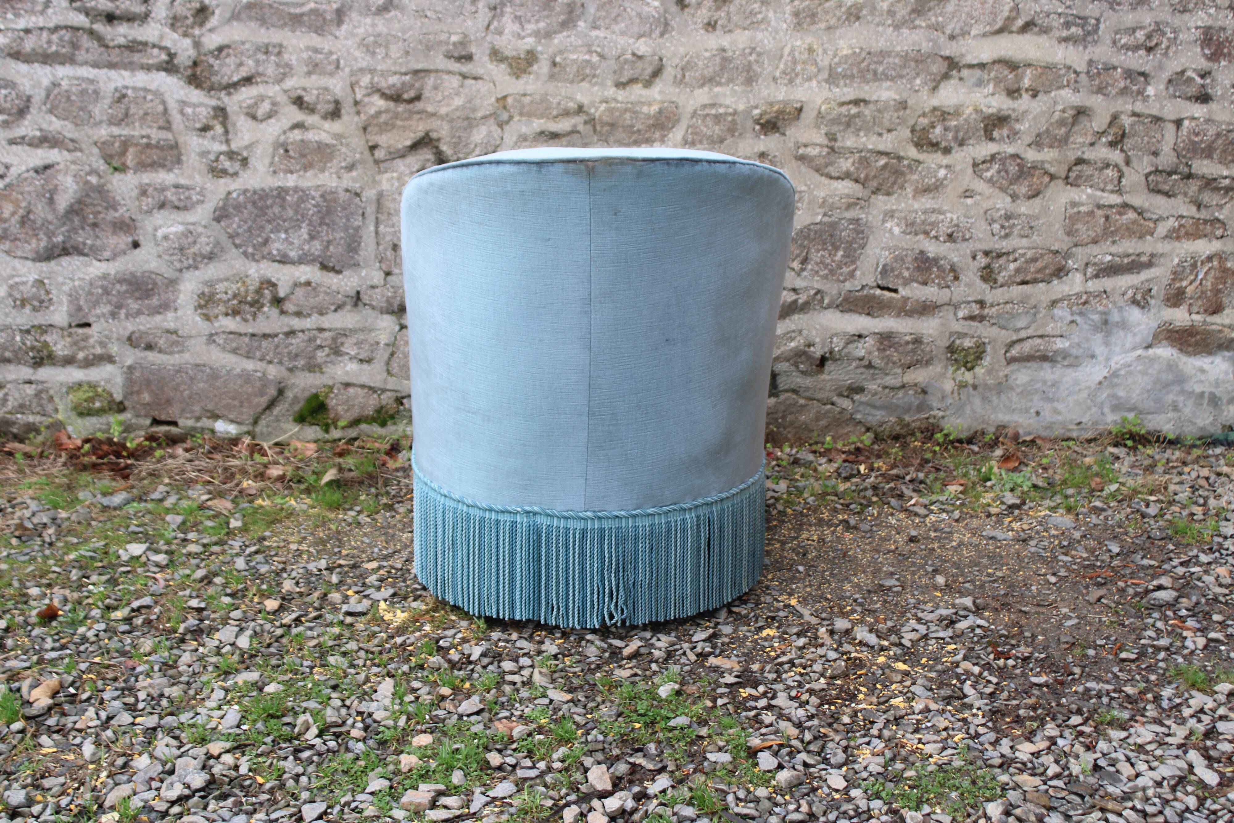 Vintage velvet toad armchair