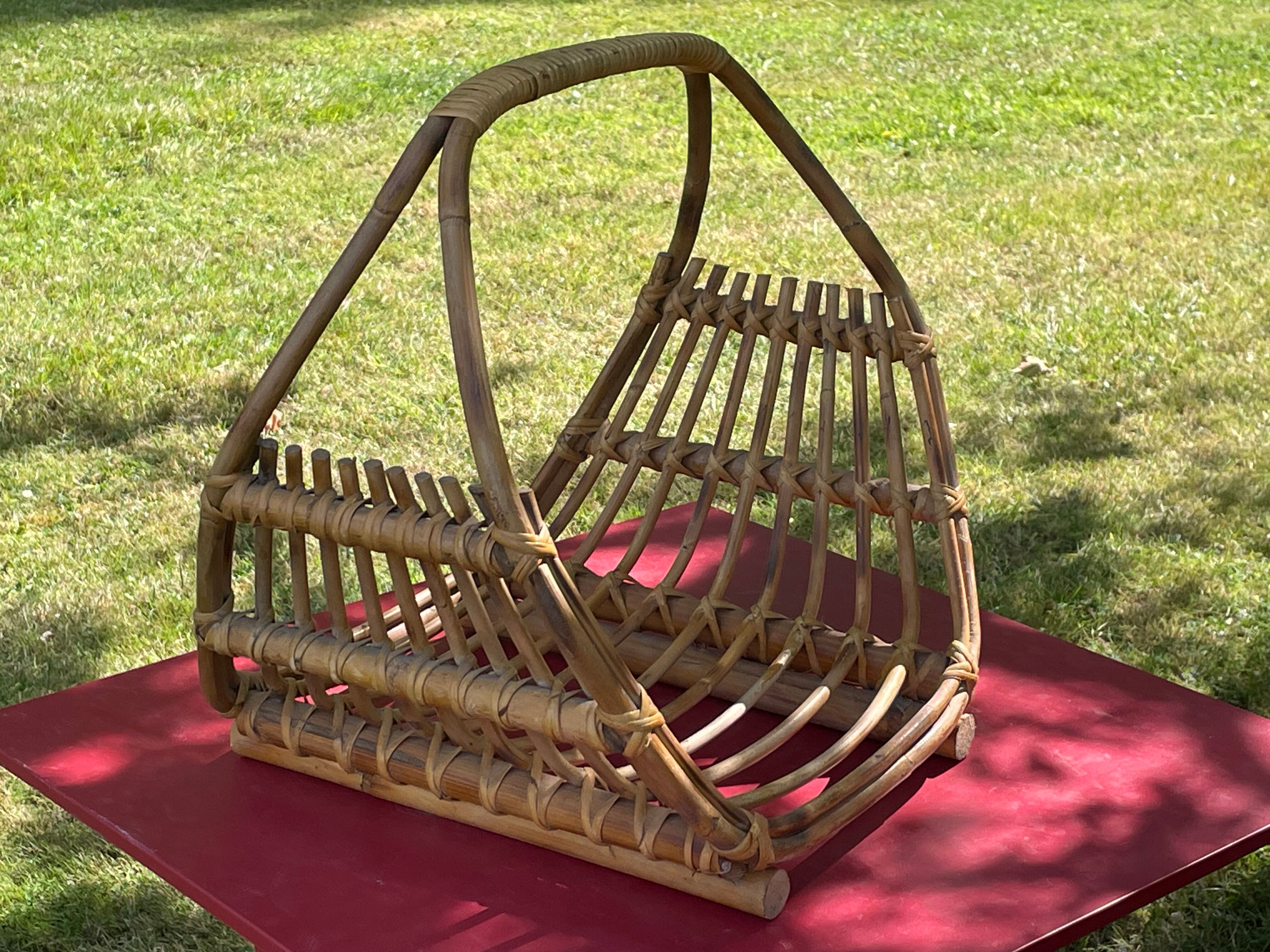 Magazine door in wood 70s