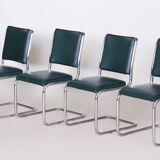 Set of four Bauhaus dining chairs designed by Anton Lorenz for Slezak Factories