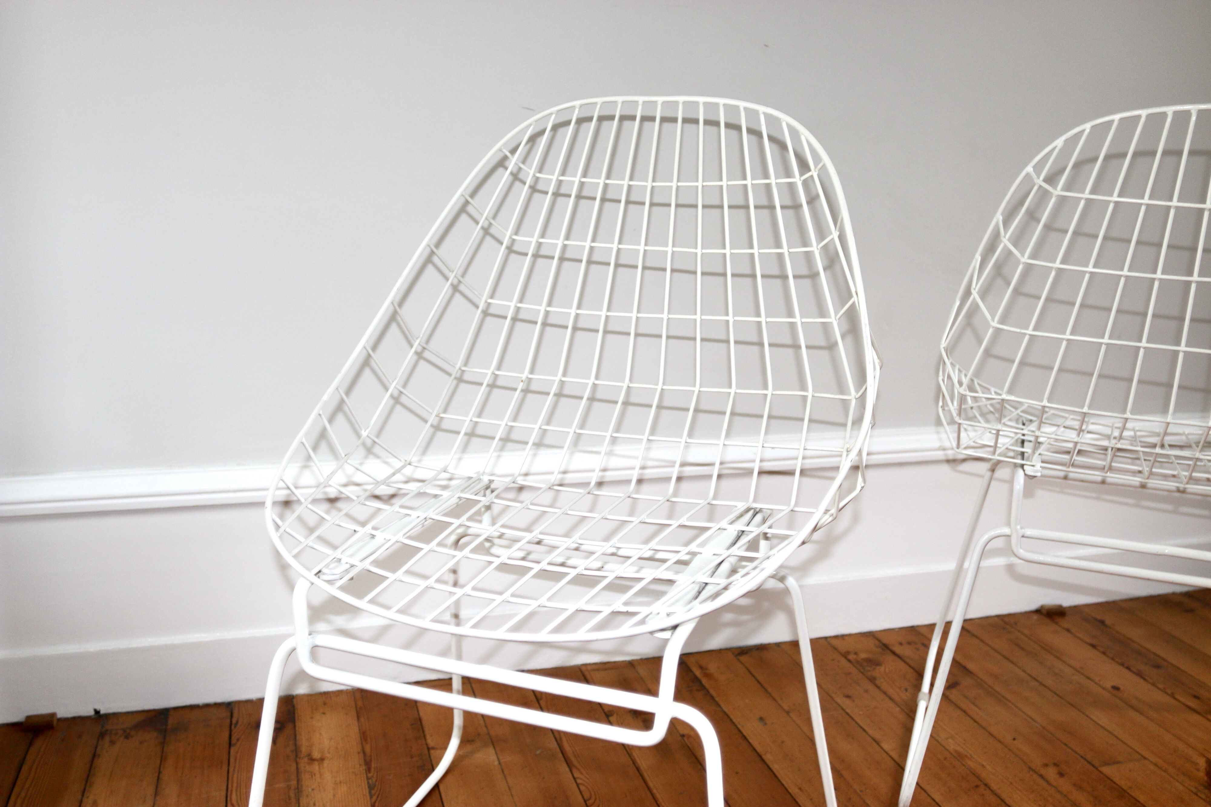 Pair of vintage metal chairs Cees Braakman 1970