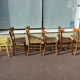 Lot de 6 chaises en bois de bistrot