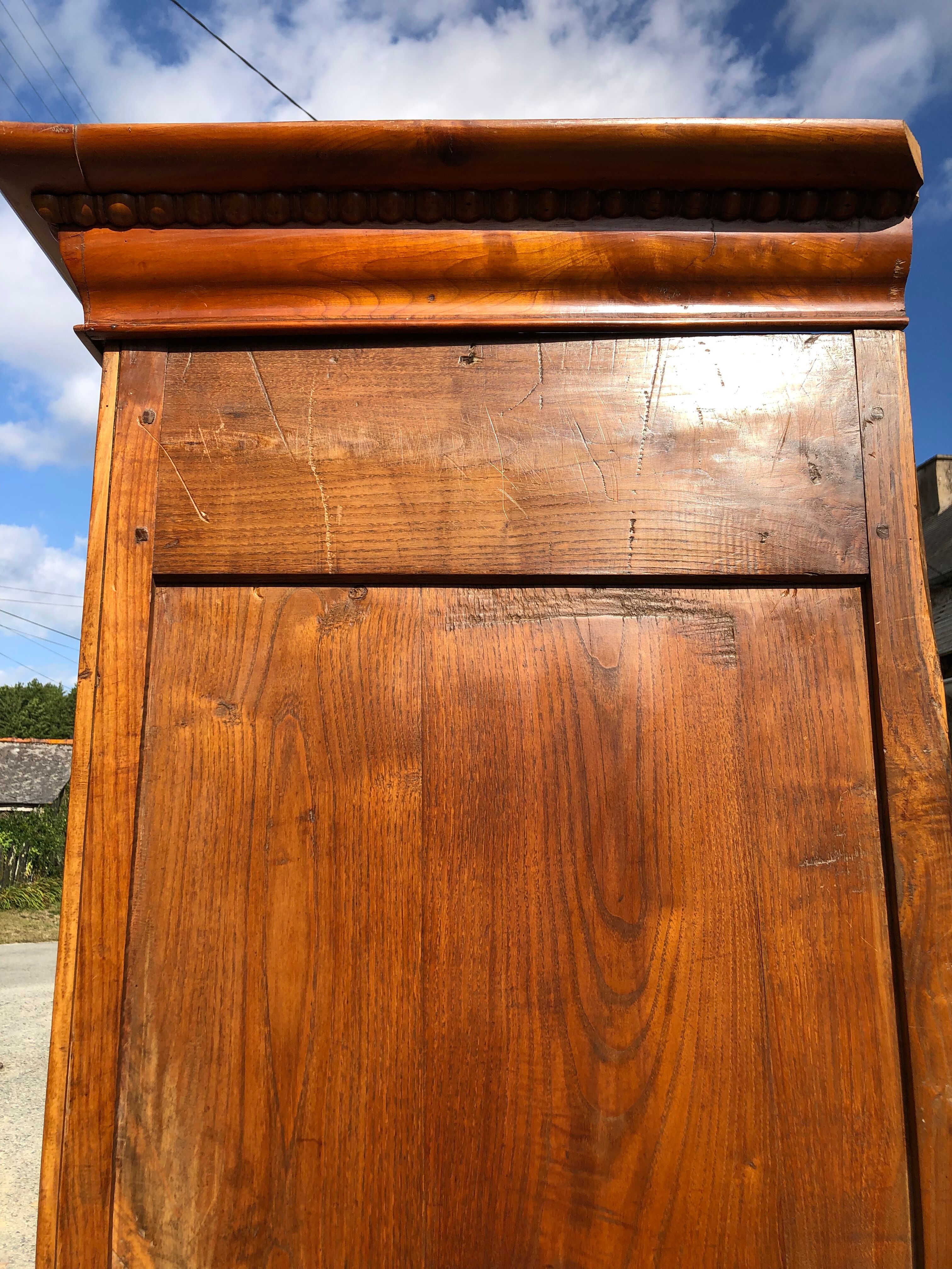 Louis XV style cherry wood cabinet late 19th century