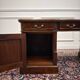 Classic English desk with green leather inlay.