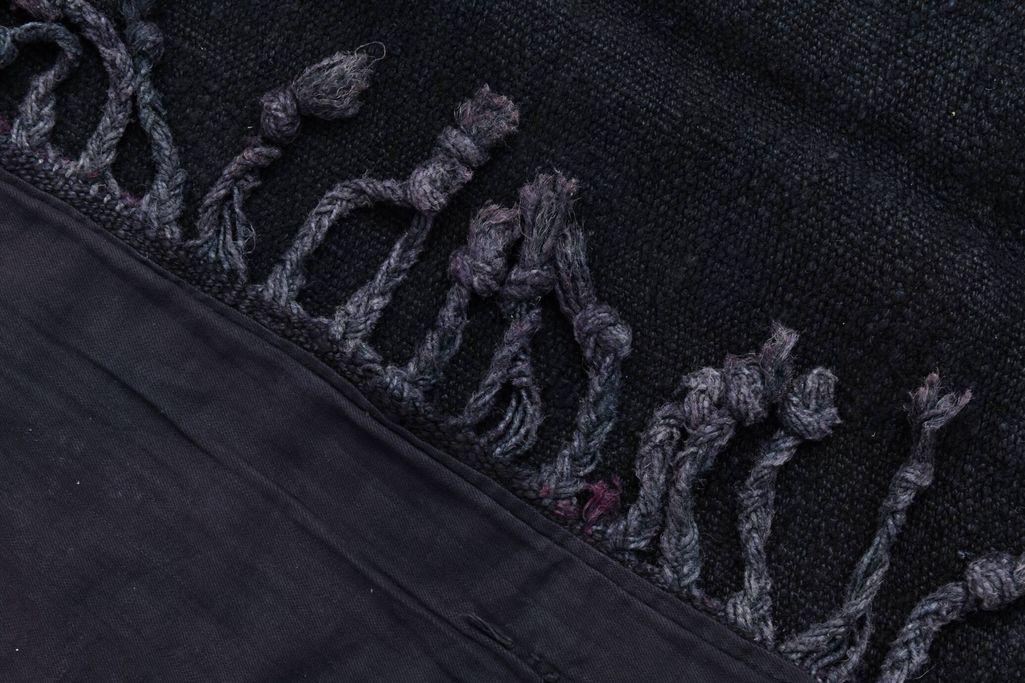 Vintage Dark Blue Turkish kilim Rug, 171x264Cm