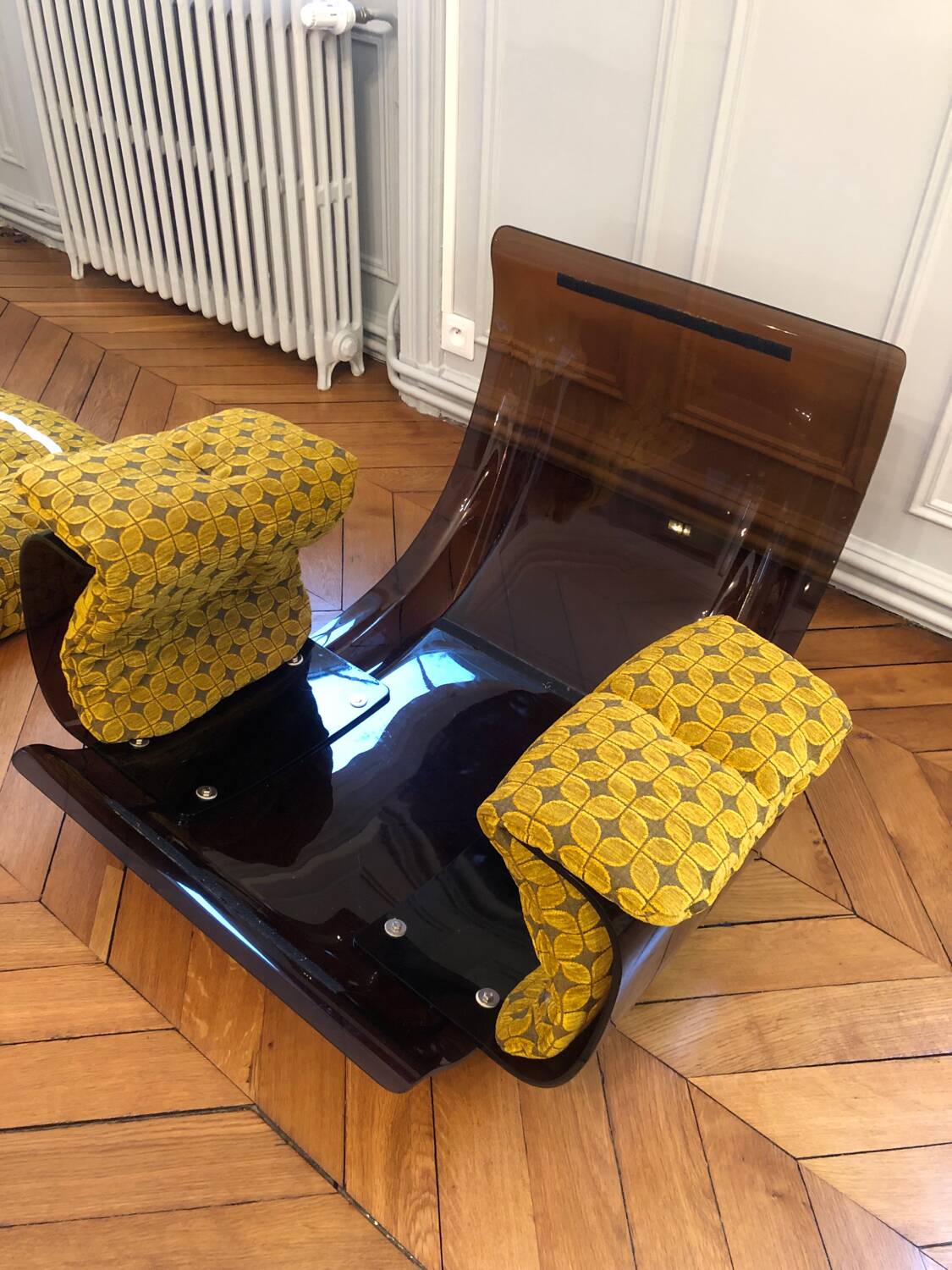 Vintage Marsala armchair Ligne Roset 1970