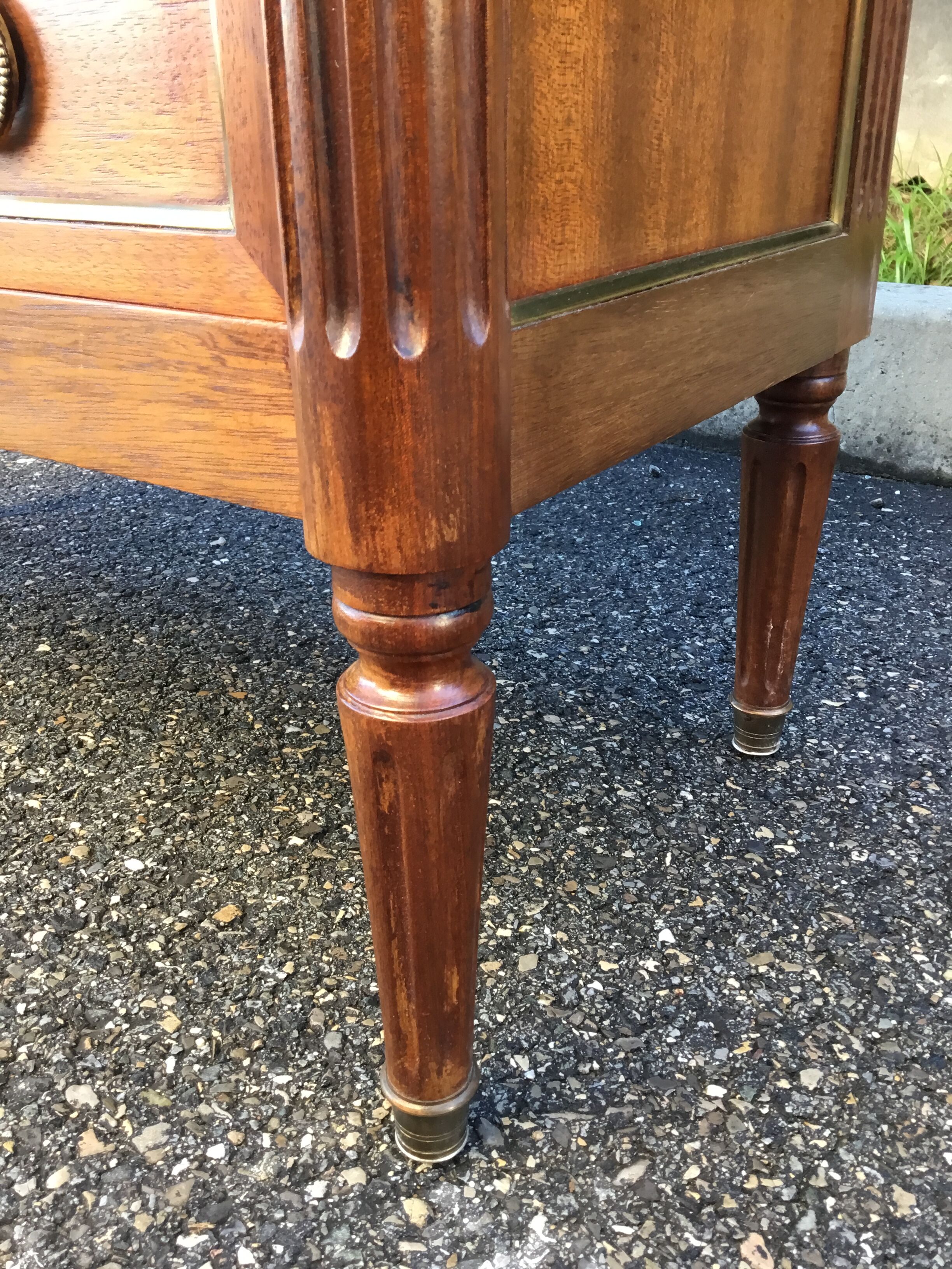 Mahogany secretary Louis XVI style