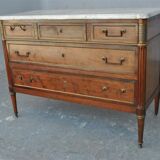 Commode à grattoir style Louis XVI acajou époque XVIIIème