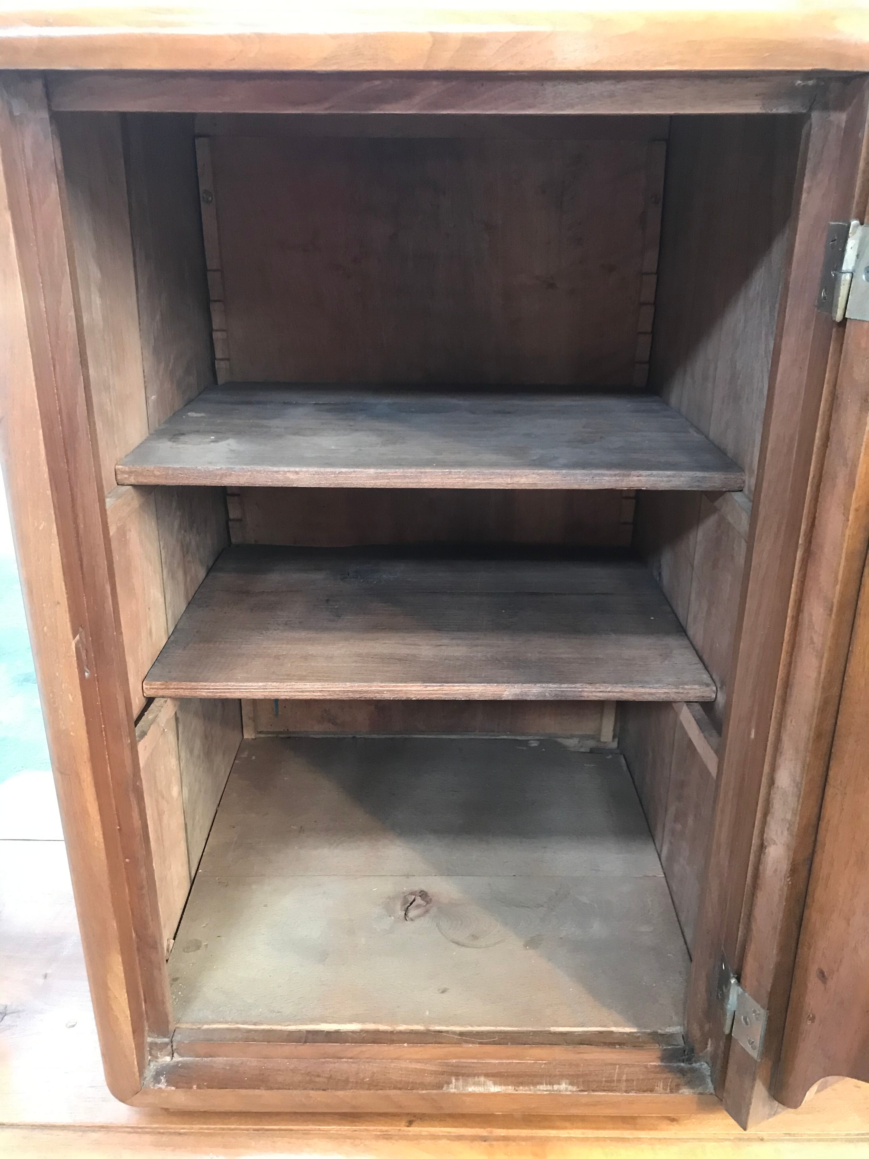 Console Art Deco walnut