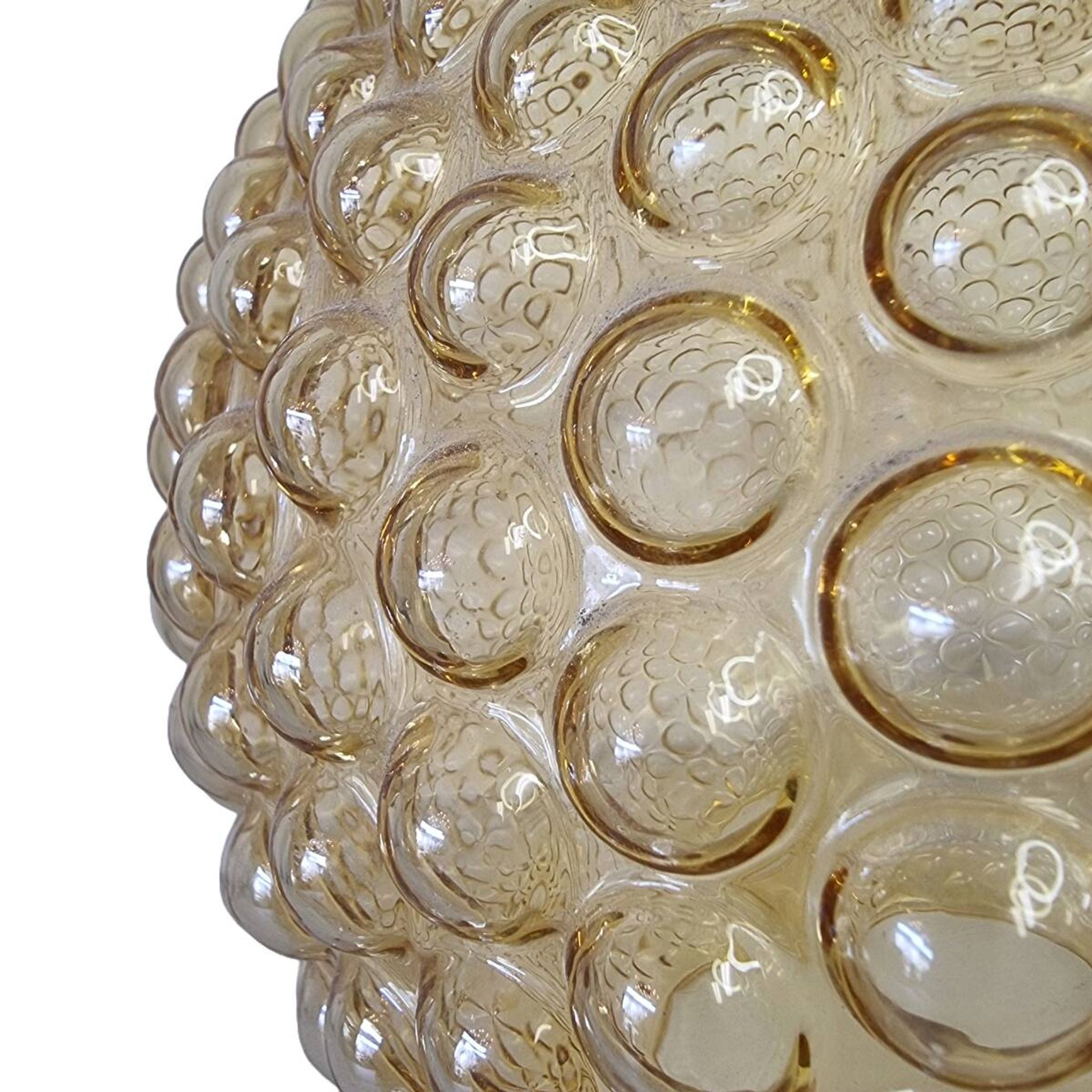 Vintage Yellow Bubble Lampshade, 1970s
