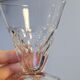 5 old glasses 1930 Verrerie Doyen Belgium model Lido faceted