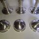 3 whole photophores in silver metal
