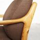 Danish Modern Pine  Armchair & Stool  by C. F. C. Silkeborg