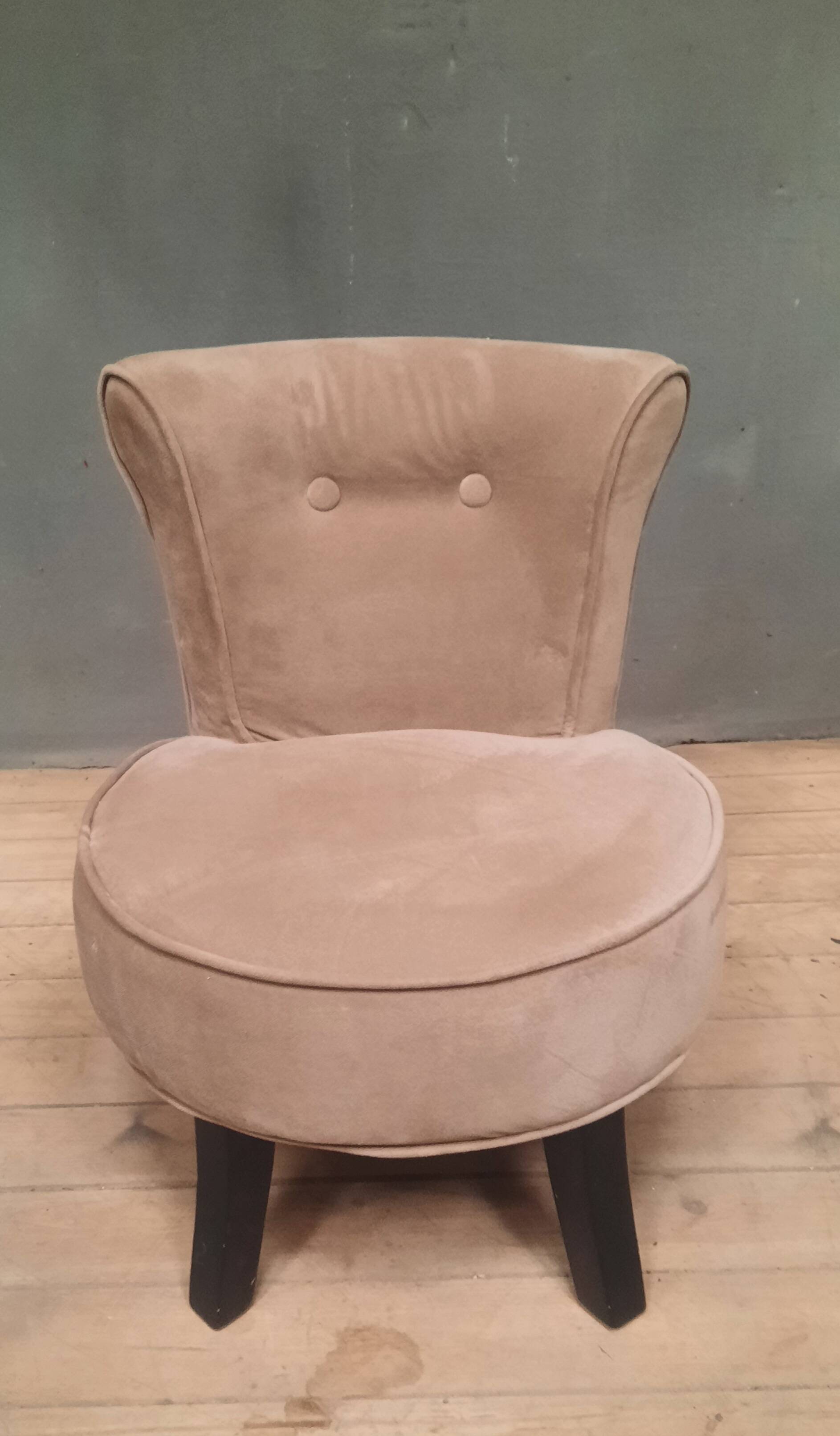 Velvet dressing table chair