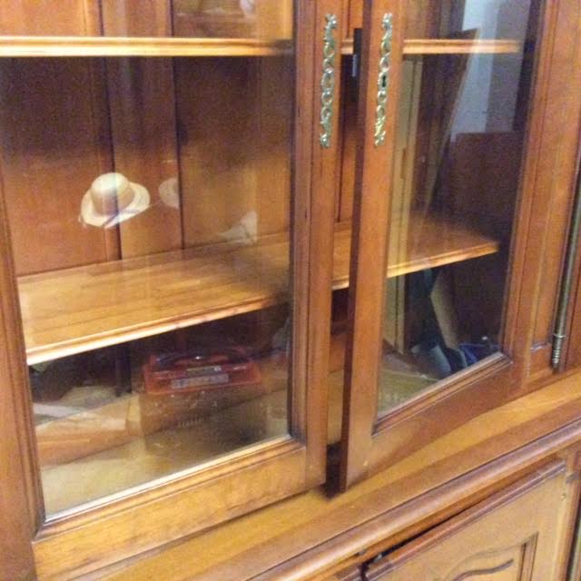 Cherry bookcase 4 doors