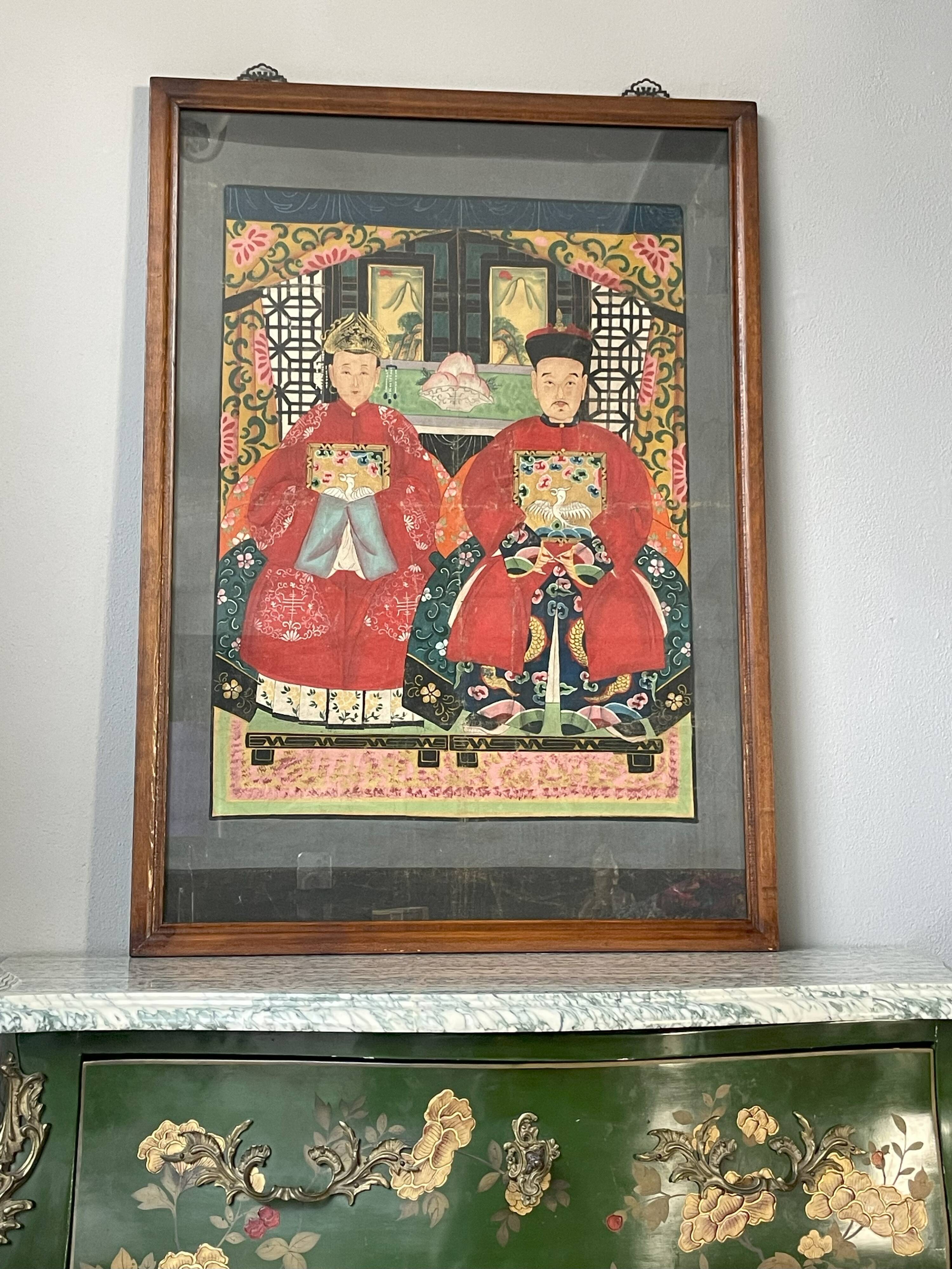 Chinese Couple Painting