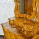 Commode coiffeuse Louis-Philippe en loupe d'orme et frêne - env. 1840-1860