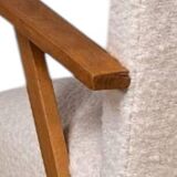 Set of 2 vintage bouclé armchairs