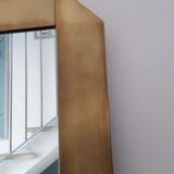 Gold metal mirror years 80 55x97cm
