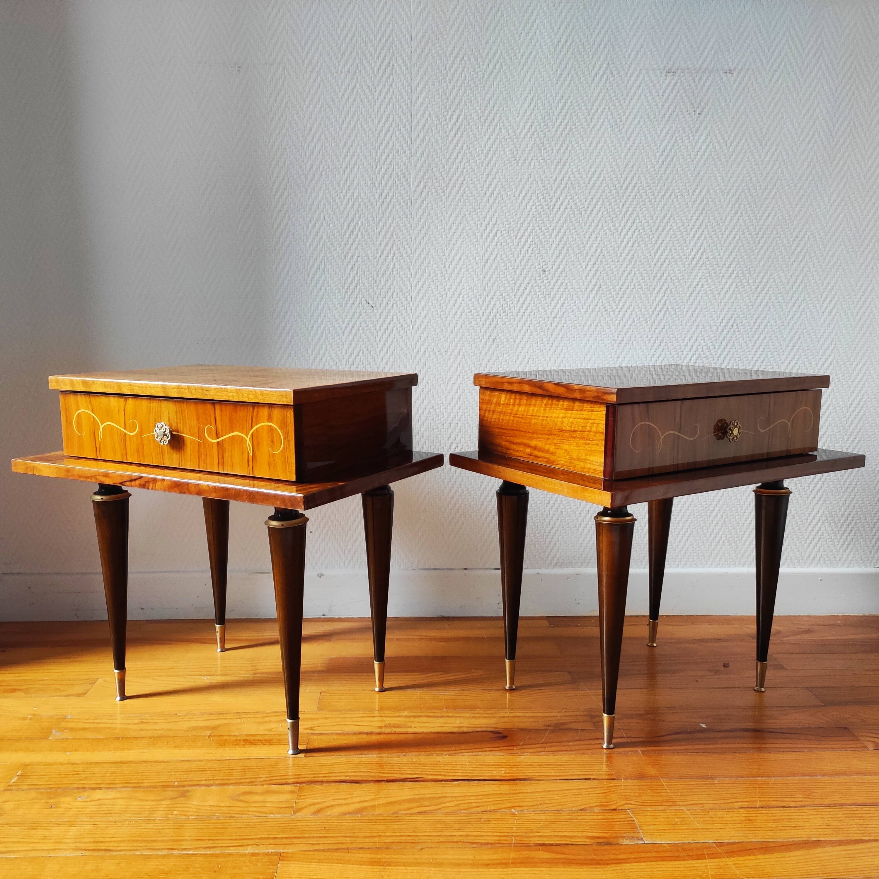 Pair of vintage bedside tables from the 1960s