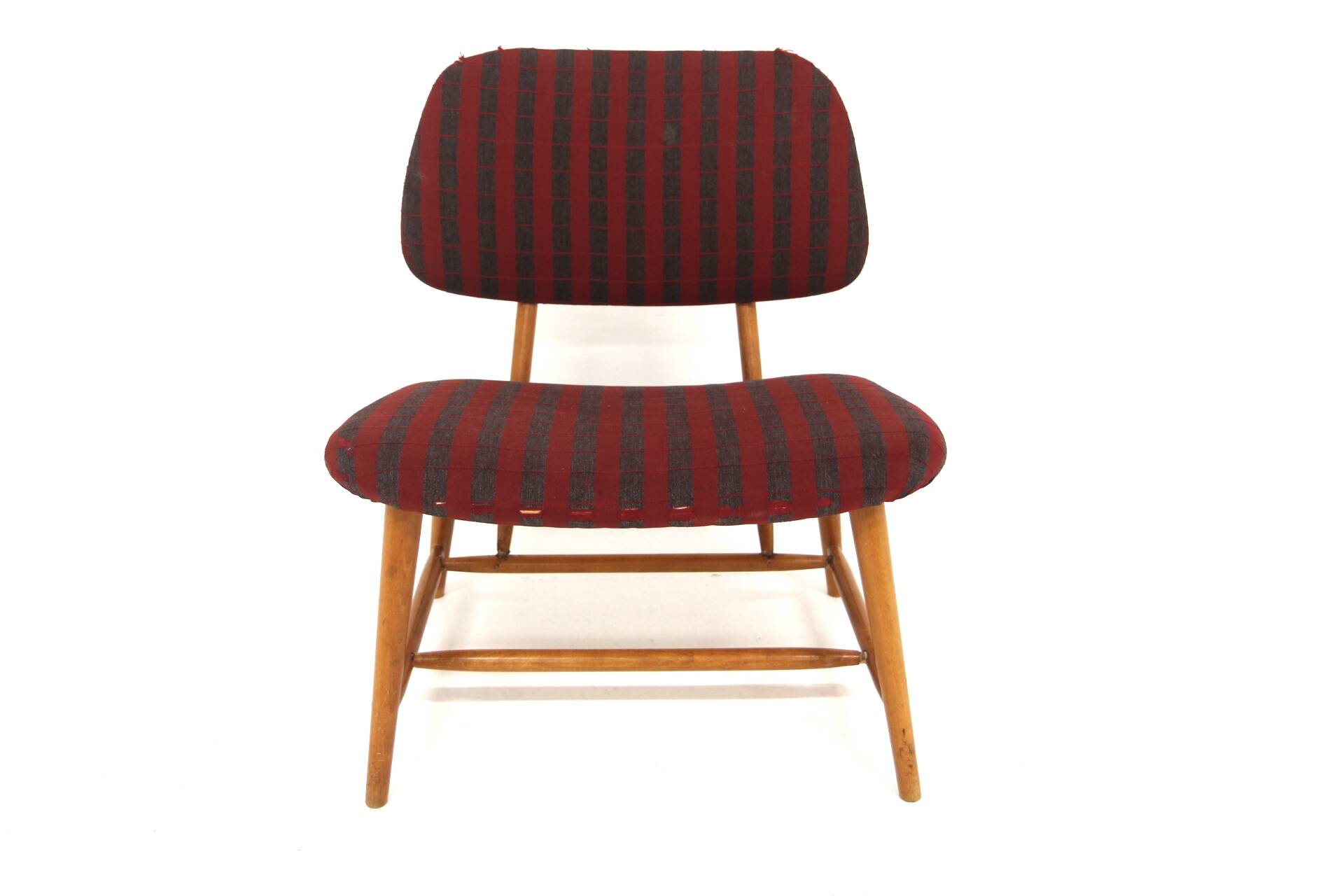 Scandinavian armchair in beech, "TeVe" Alf Svensson for Studia, Ljungs In