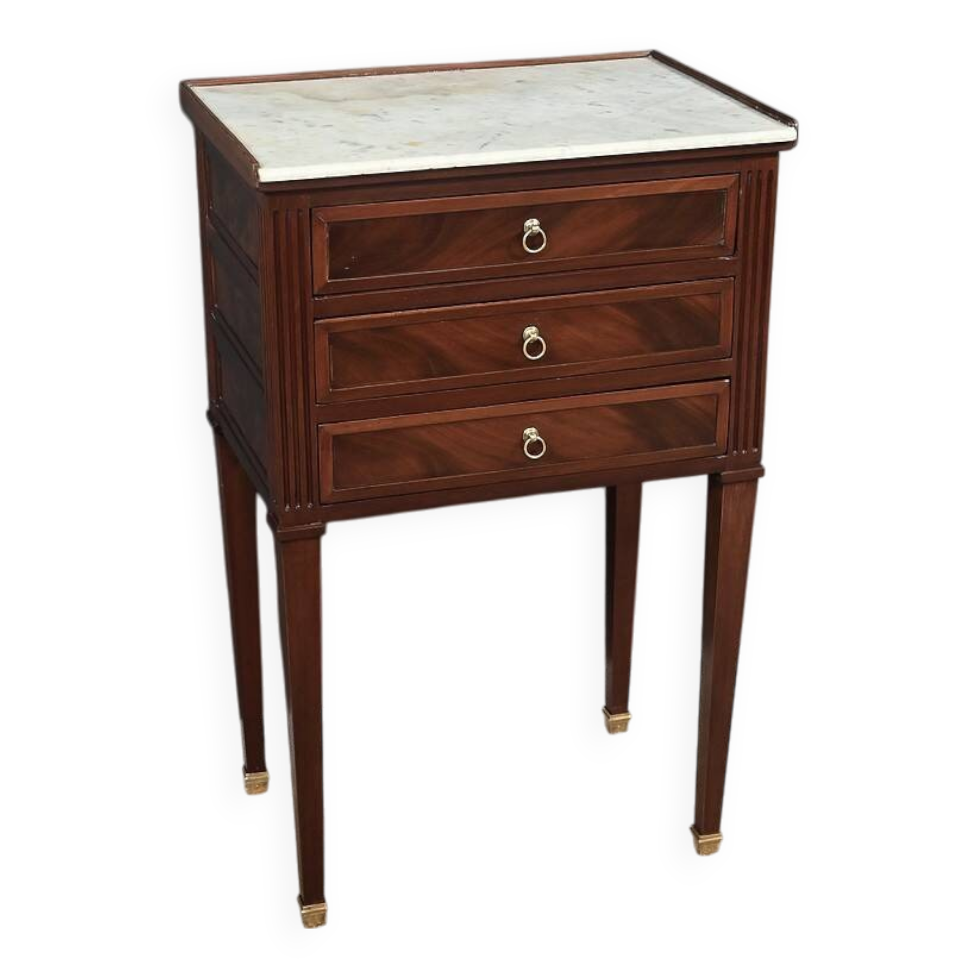 Small Mahogany Chest of Drawers, Louis XVI Style – Part 2 of the 19th Century